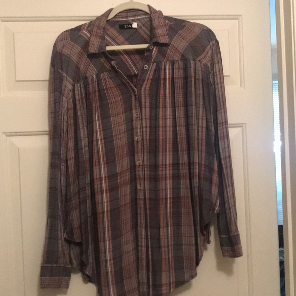 Plaid blouse